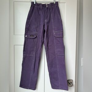 Dark purple BDG utility pants. Size 25.